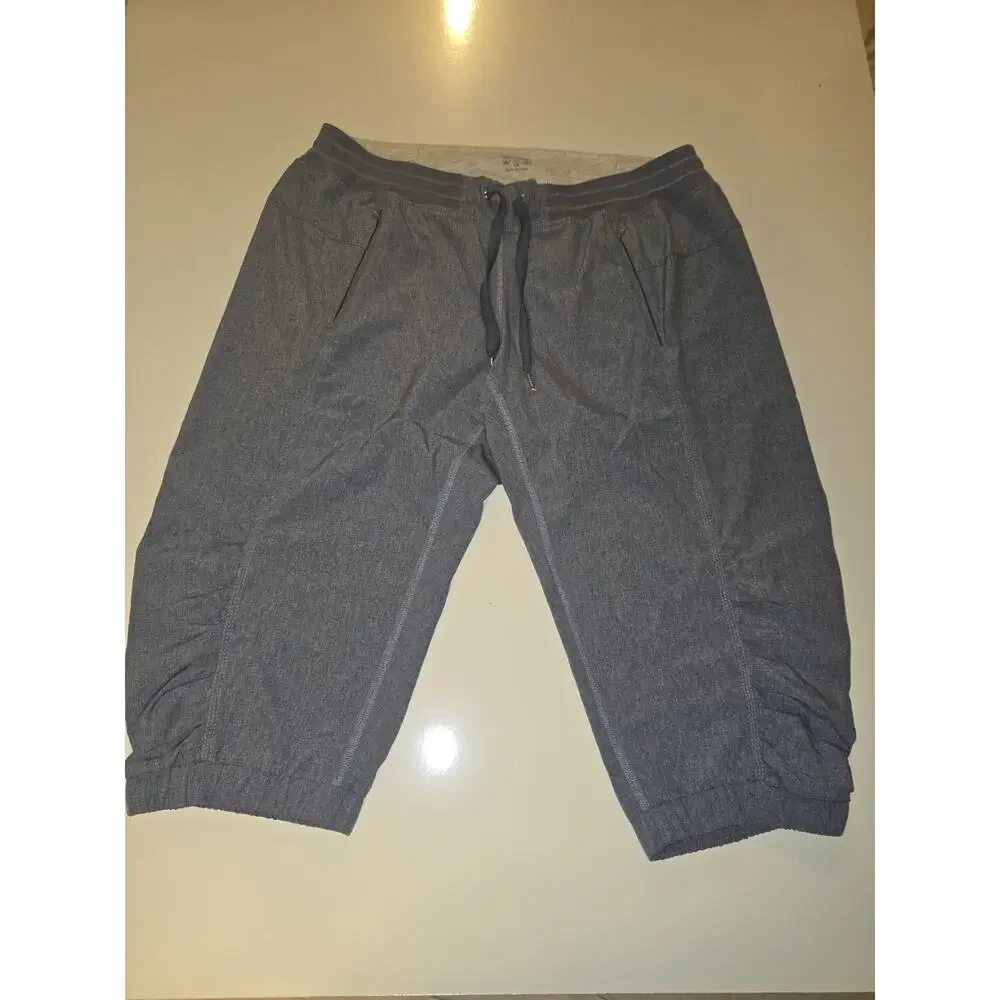 Calvin Klein Performance Women’s 1X Gray Capri Jogger Pants Drawstring Stretch
